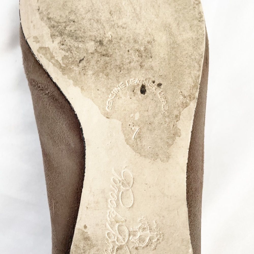Brooks Brothers Brown Suade Flats Size 7 - Picture 5 of 5